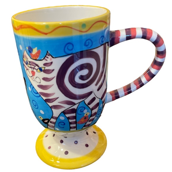Dana Simson Handpainted Cat Cup - Picture 6 of 7